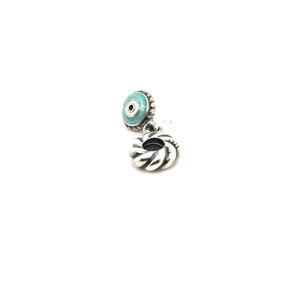Pandora Sterling Silver Evil Eye Charm Turquoise Enamel S925 ALE 790554EN09